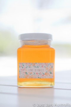 SALE ITEM - 70 x 110ml square glass jars with white lids